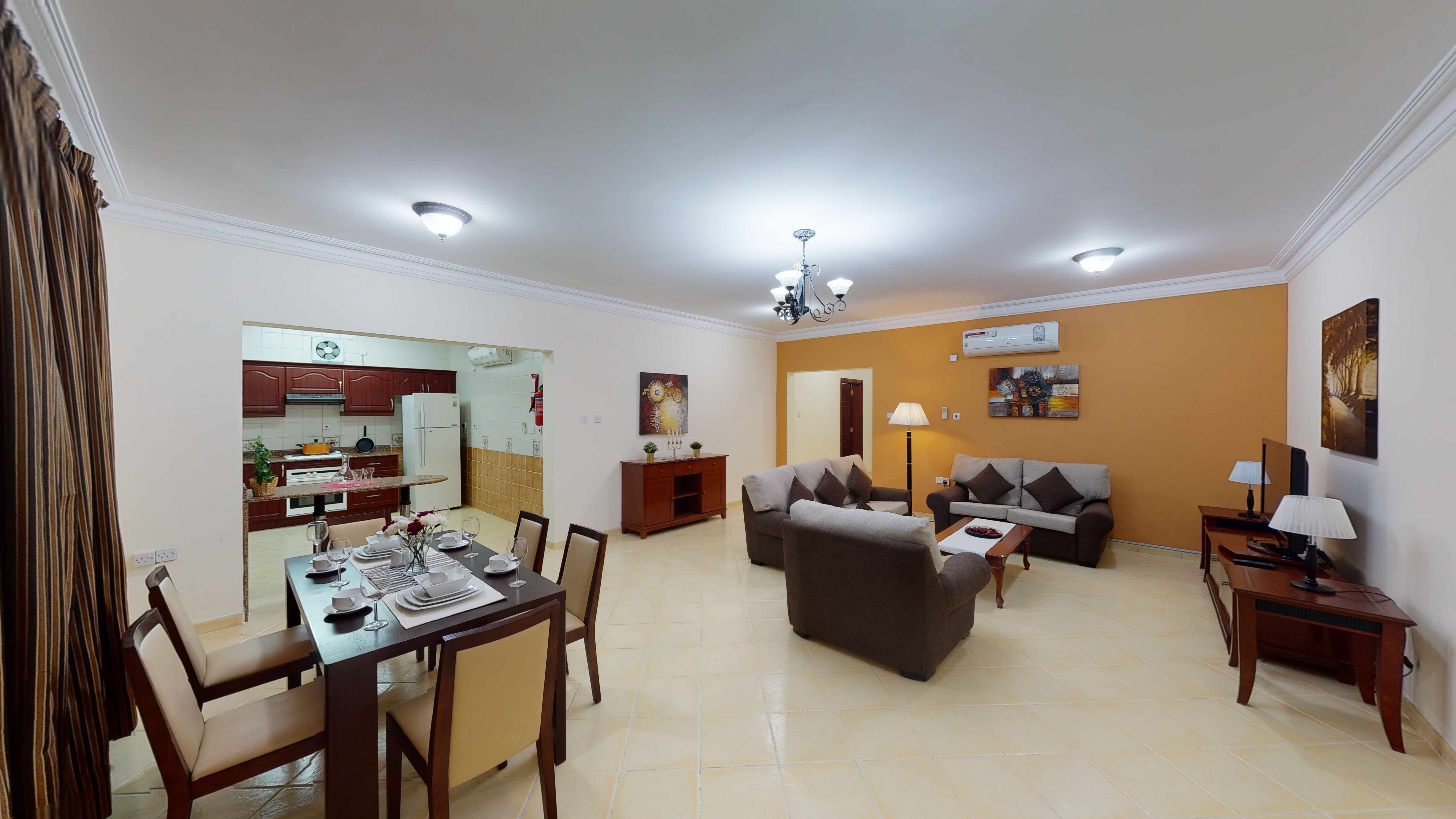 3 bedrooms furnished compound apartments in Al rawda P-56
